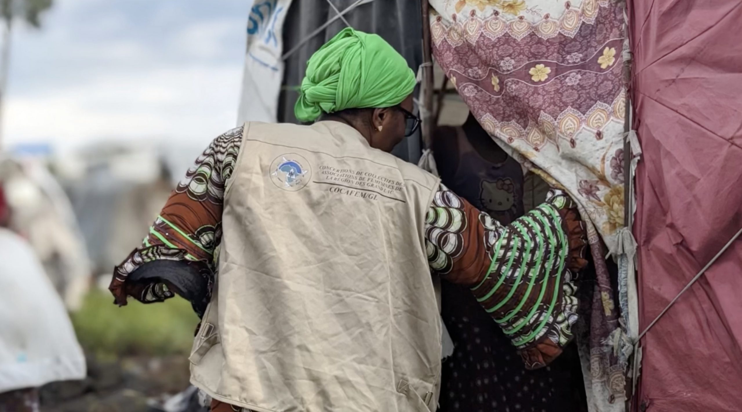 Visite de Solidarité de la Présidente de la COCAFEM-GL aux Femmes Déplacées dans l’Est de la RDC